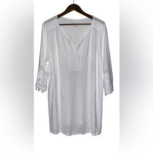 Jessica‎ London White Dress Women 18/20 Casual Summer Angelcore Soft Girl Lace